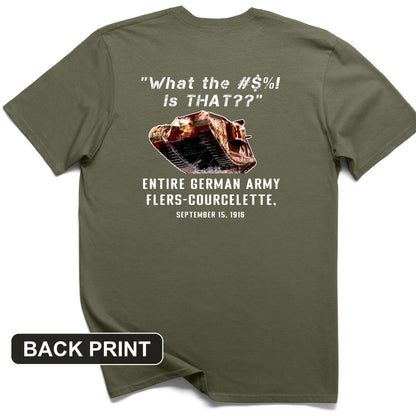 Flers-Courcelette 1916 Back Print T-Shirt