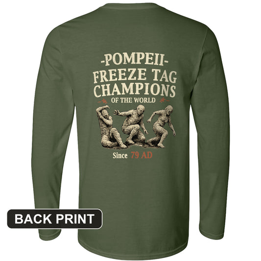 Freeze Tag Back Print Long Sleeve T-Shirt