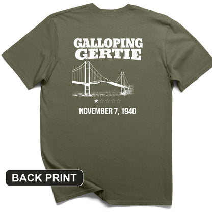 Galloping Gertie Back Print T-Shirt