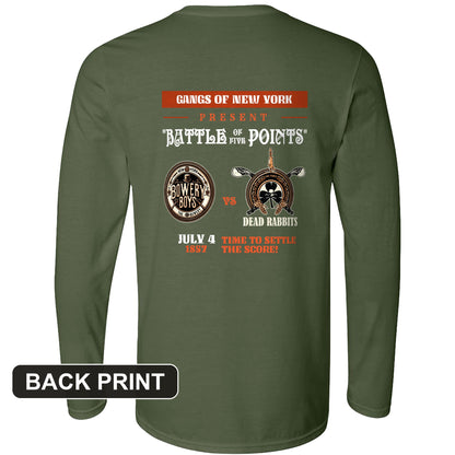 Gangs of New York Back Print Long Sleeve T-Shirt