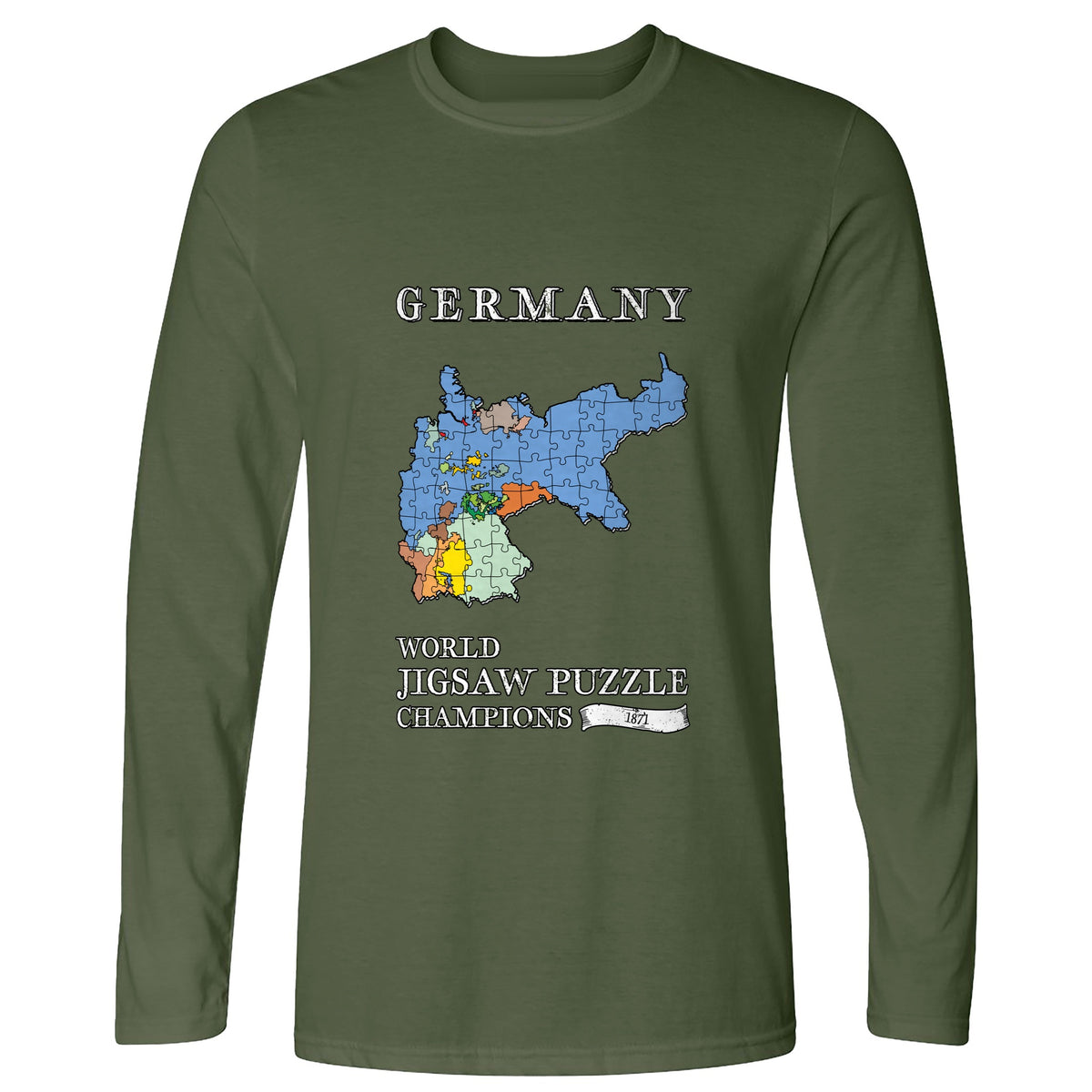 Germany Jigsaw Champion Long Sleeve T-Shirt