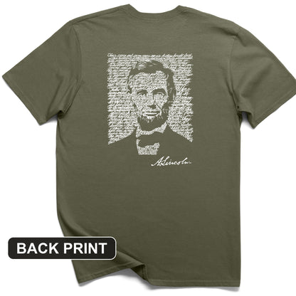 Gettysburg Address Back Print T-Shirt