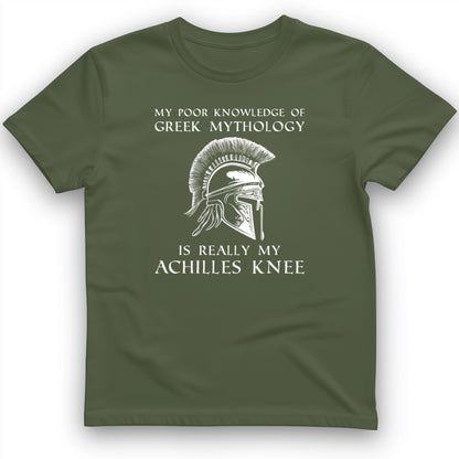 Greek Mythology Achilles Knee T-Shirt