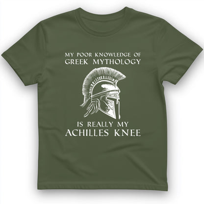 Greek Mythology Achilles Knee T-Shirt