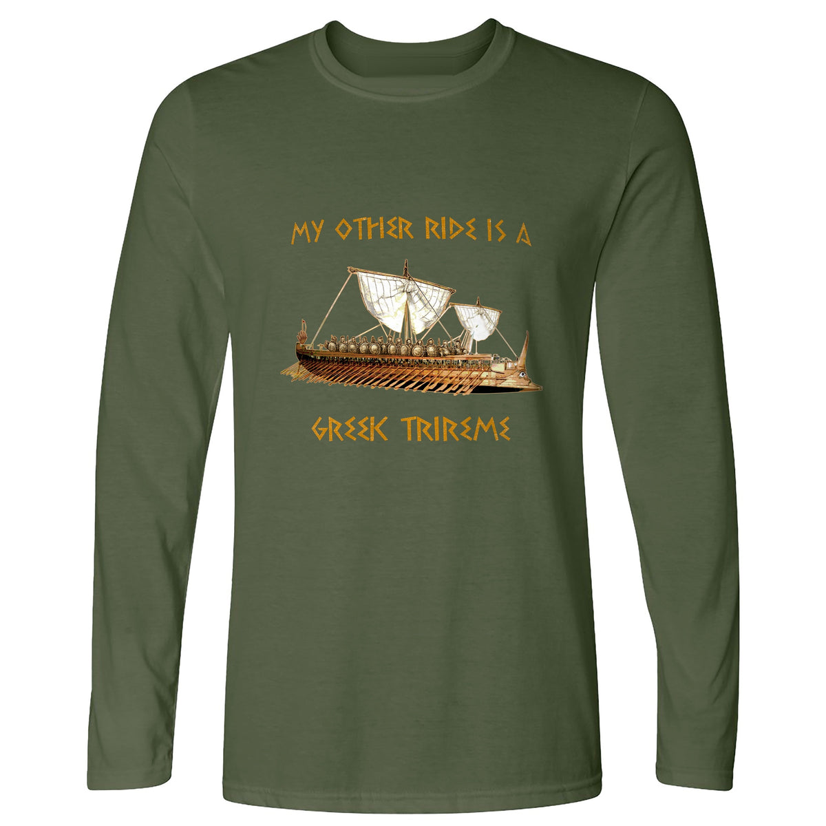 Greek Trireme Long Sleeve T-Shirt