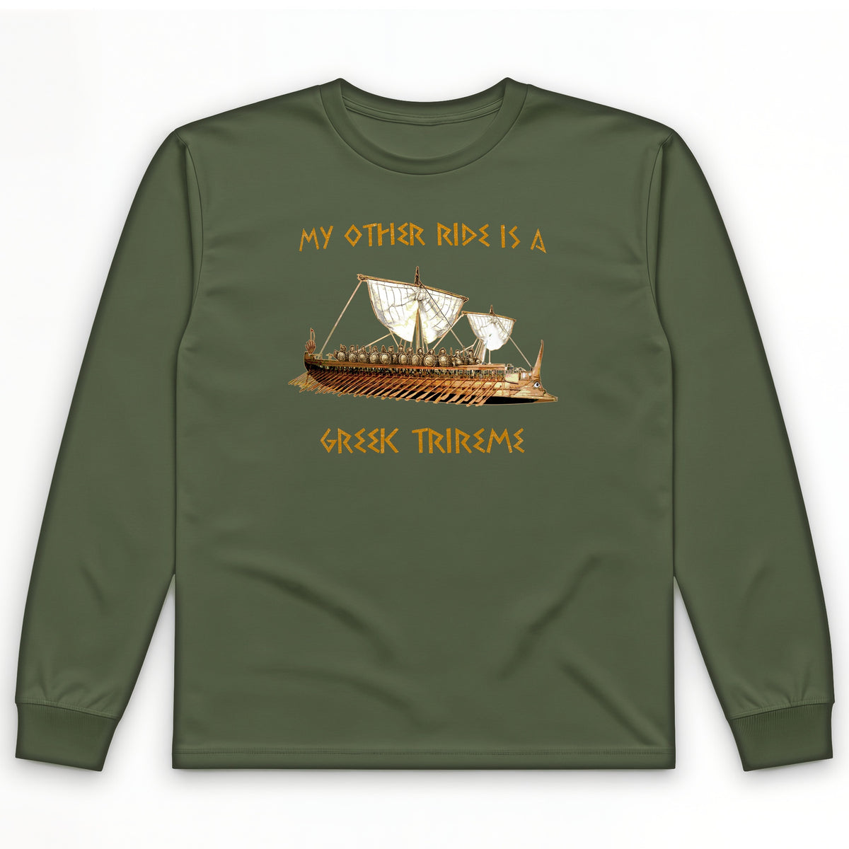 Greek Trireme Long Sleeve T-Shirt