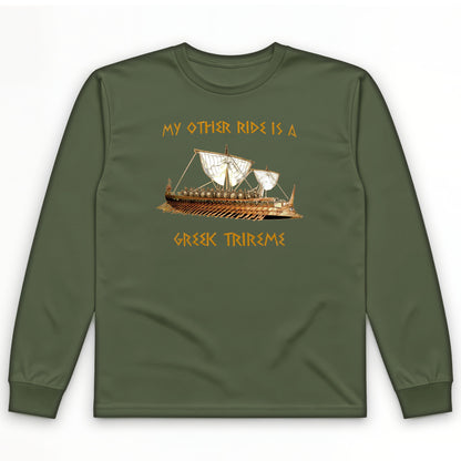 Greek Trireme Long Sleeve T-Shirt