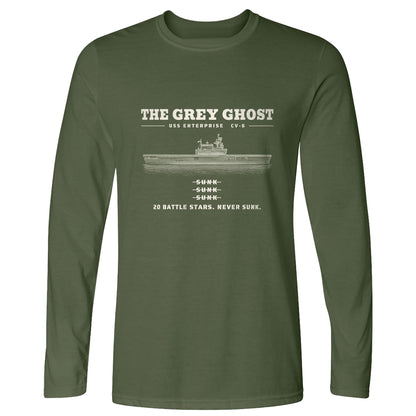 Grey Ghost Long Sleeve T-Shirt