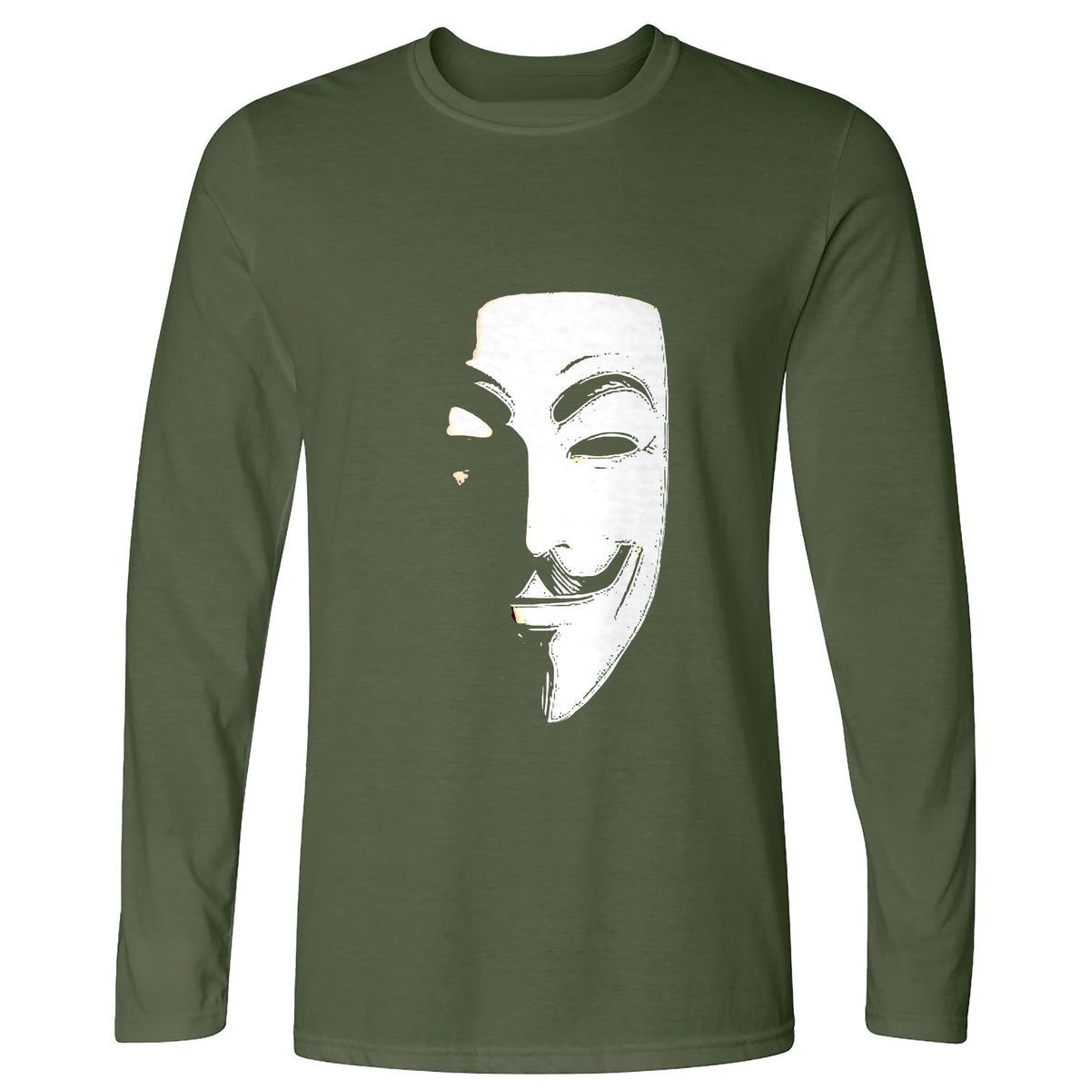 Guy Fawkes Mask Long Sleeve T-Shirt