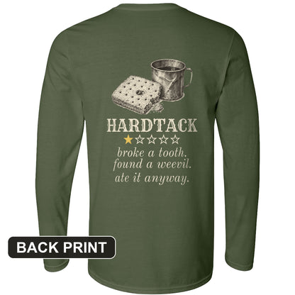 Hardtack One Star Review Back Print Long Sleeve T-Shirt