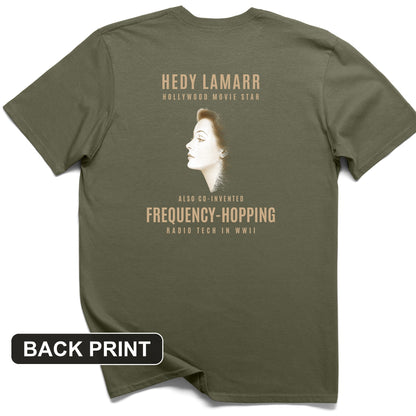 Hedy Lamarr Back Print T-Shirt