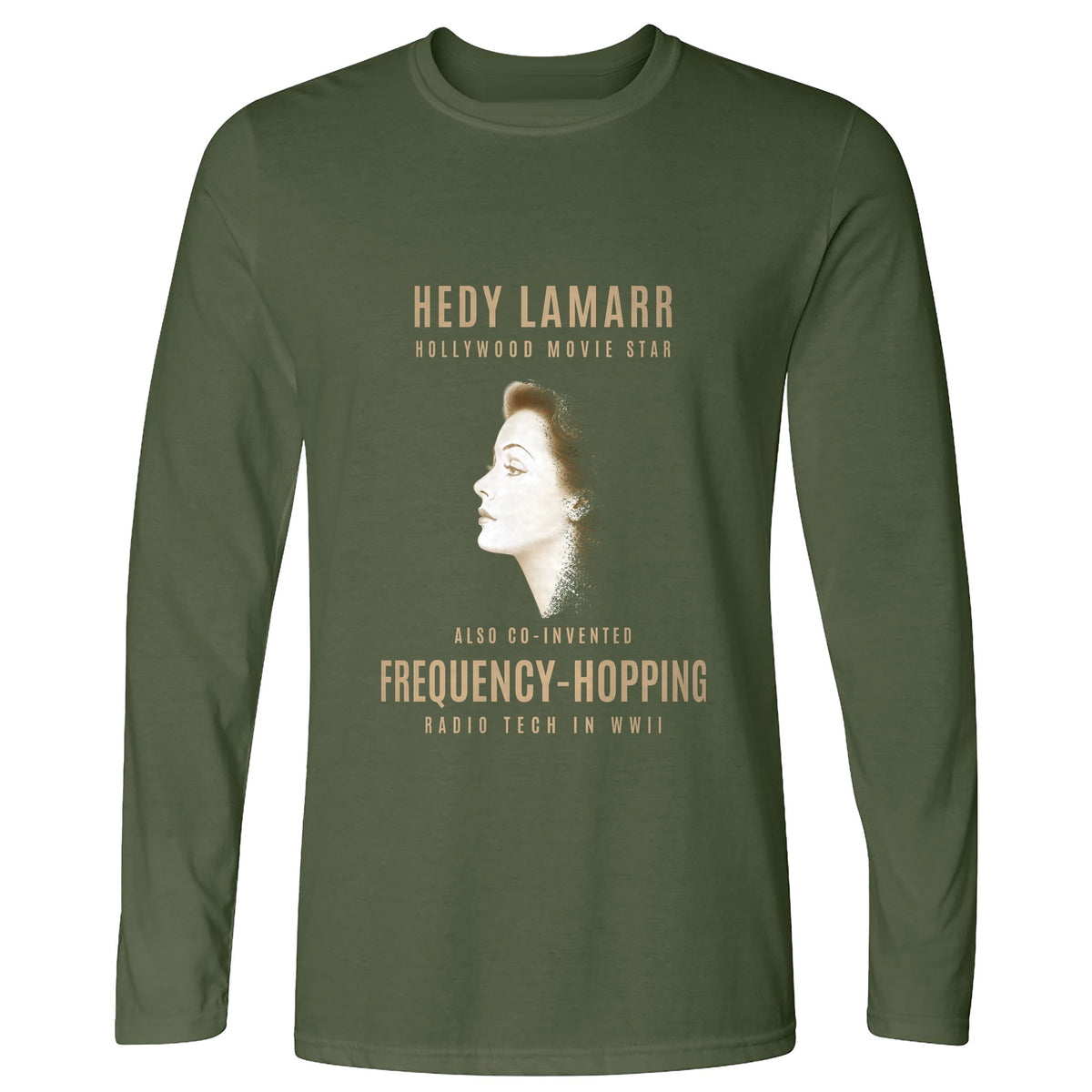 Hedy Lamarr Long Sleeve T-Shirt