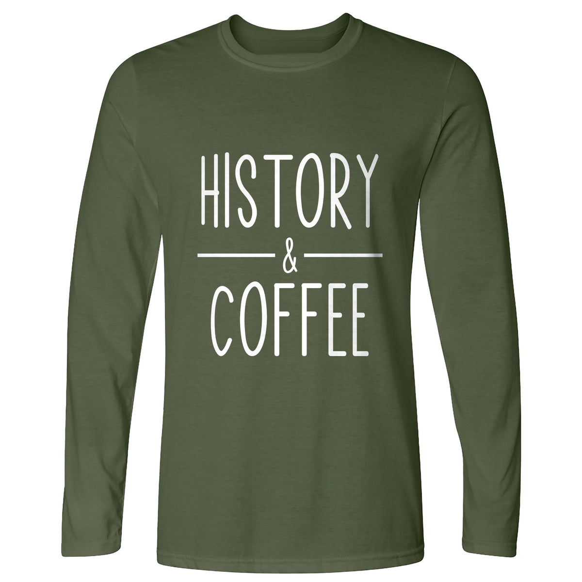 History & Coffee Long Sleeve T-Shirt
