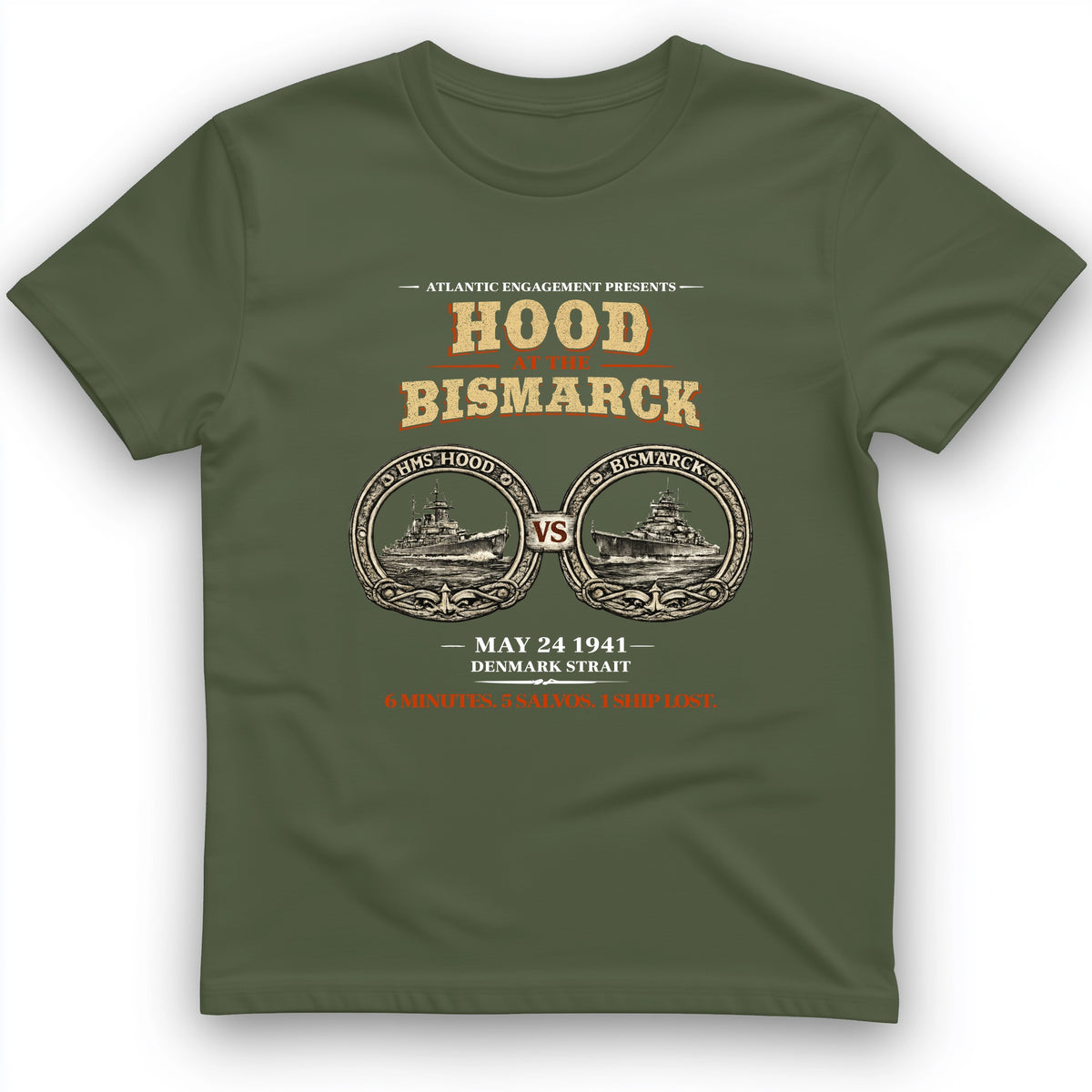 Hood vs Bismark T-Shirt