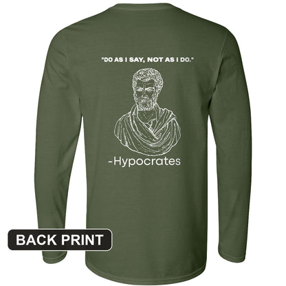 Hypocrates Back Print Long Sleeve T-Shirt