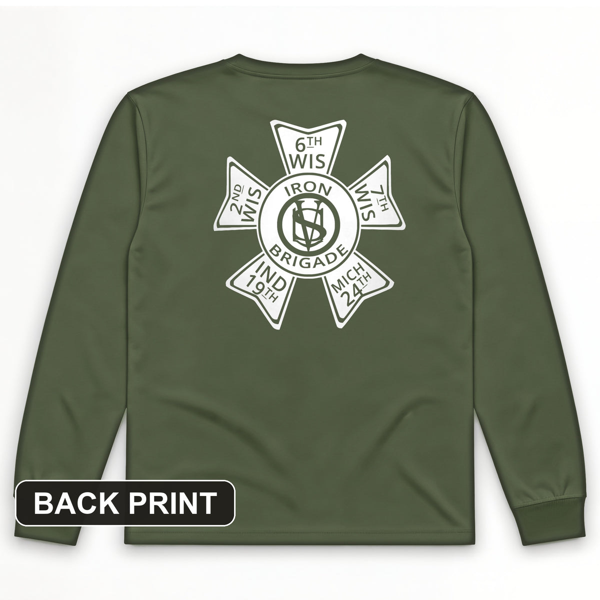 Iron Brigade Back Print Long Sleeve T-Shirt