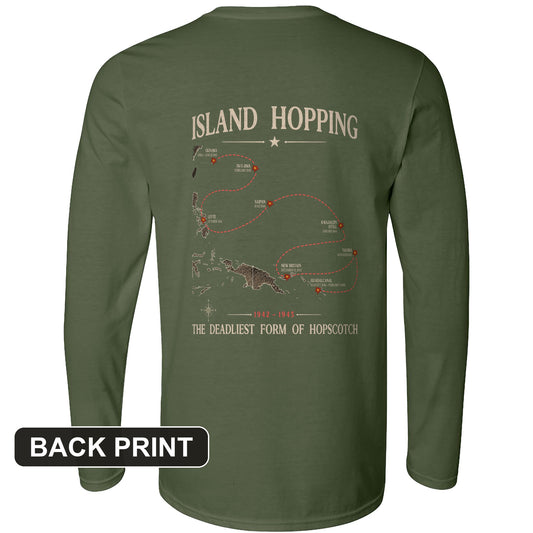 Island Hopping Back Print Long Sleeve T-Shirt