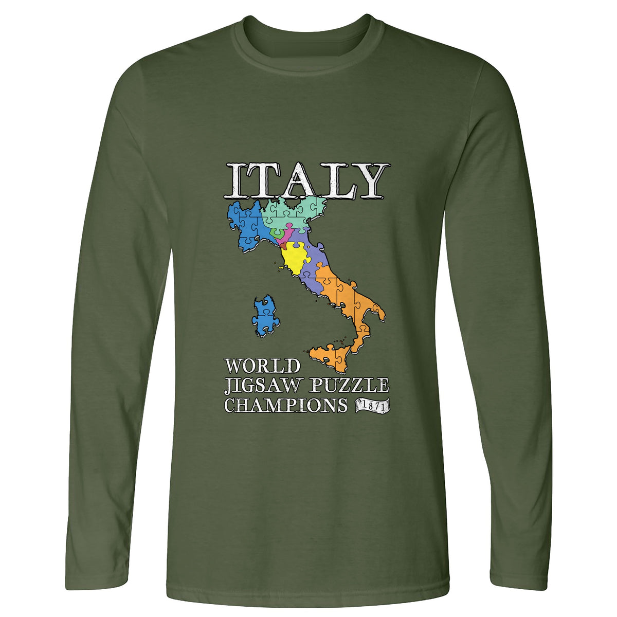 Italy Jigsaw Puzzle Long Sleeve T-Shirt