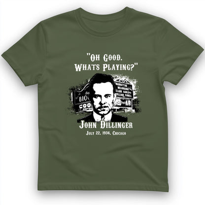 John Dillinger Let's Go To Movies T-Shirt