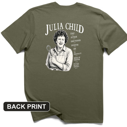 Julia Child Back Print T-Shirt