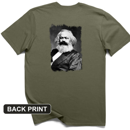 Karl Marx Back Print T-Shirt
