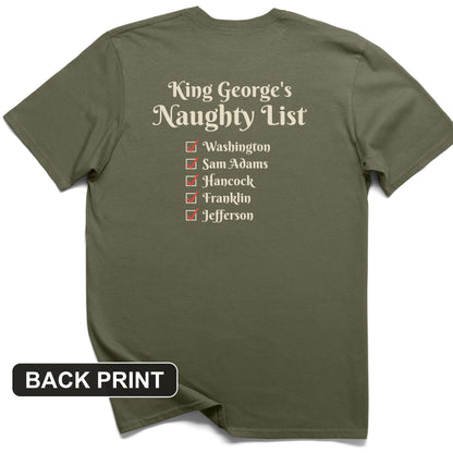 King Georges Naughty List Back Print T-Shirt