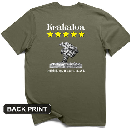 Krakatoa 5 Star Back Print T-Shirt