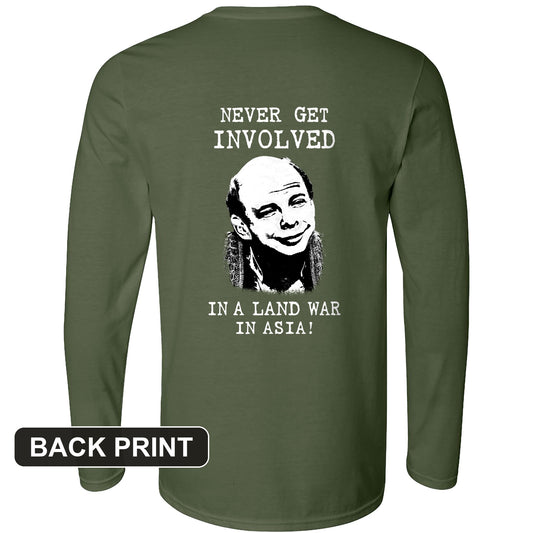 Land War In Asia Back Print Long Sleeve T-Shirt
