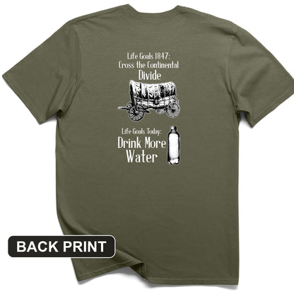 Life Goals Back Print T-Shirt