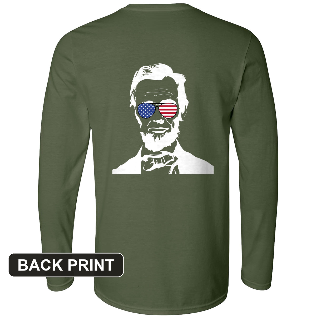 Lincoln Shades Back Print Long Sleeve T-Shirt