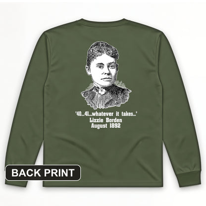 Lizzie Borden Back Print Long Sleeve T-Shirt