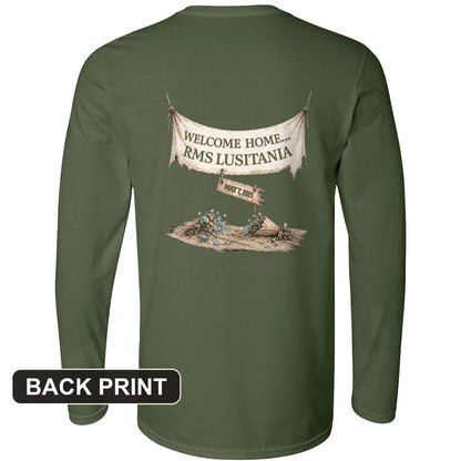 Lusitania Back Print Long Sleeve T-Shirt