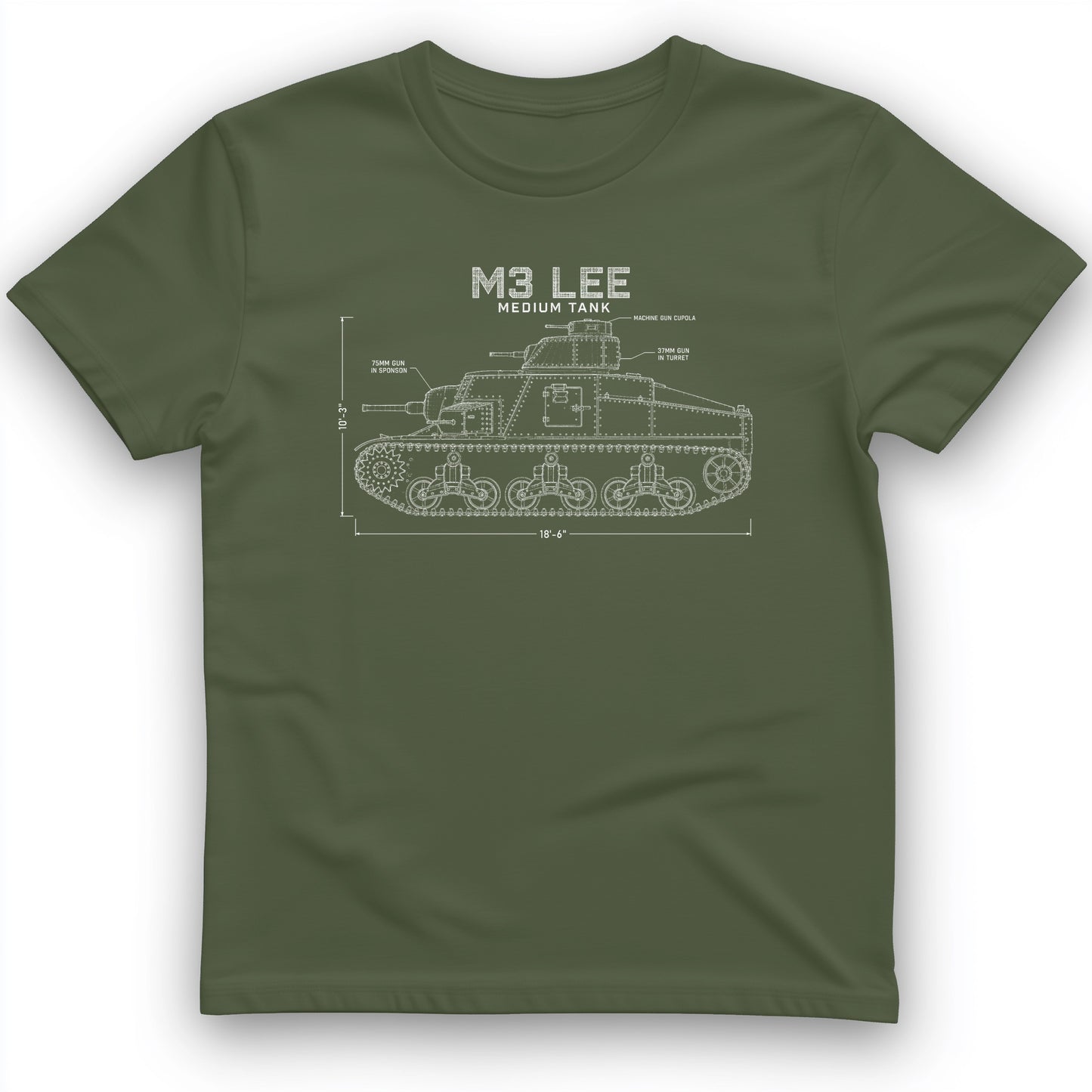 M3 Lee Blueprint T-Shirt