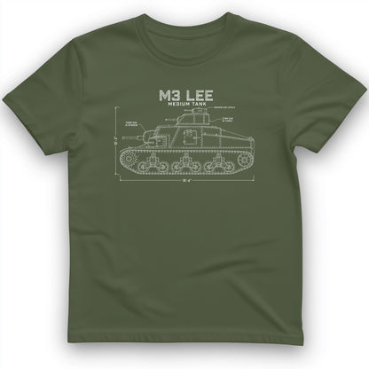 M3 Lee Blueprint T-Shirt