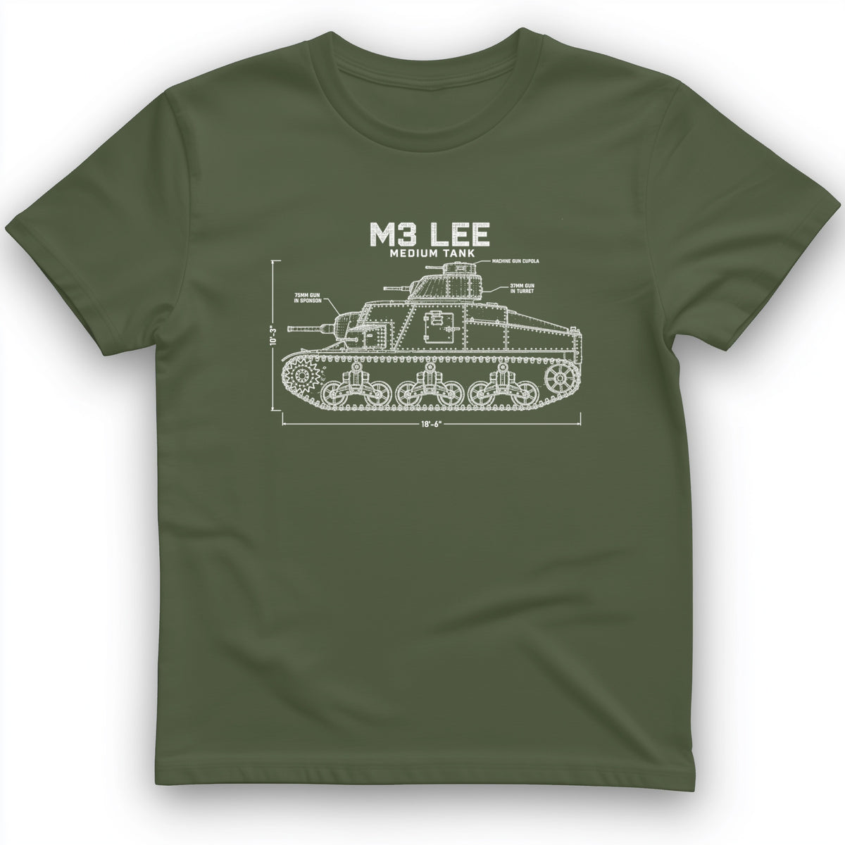 M3 Lee Blueprint T-Shirt