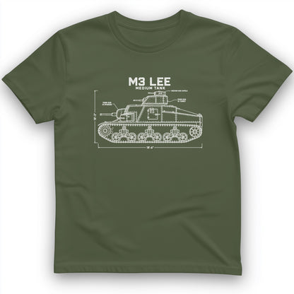 M3 Lee Blueprint T-Shirt