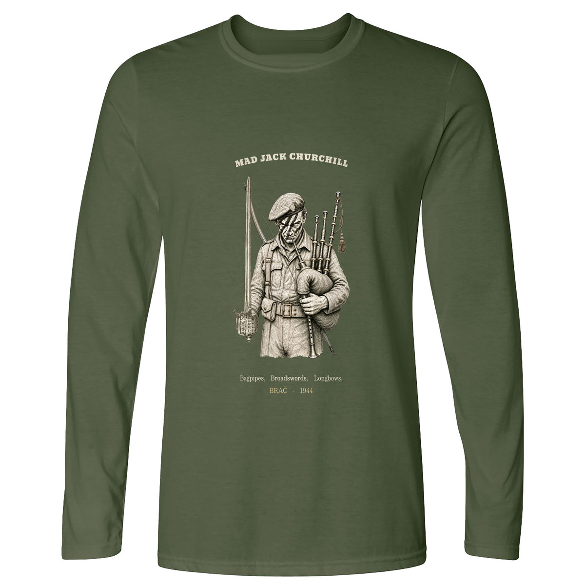 Mad Jack Churchill Long Sleeve T-Shirt