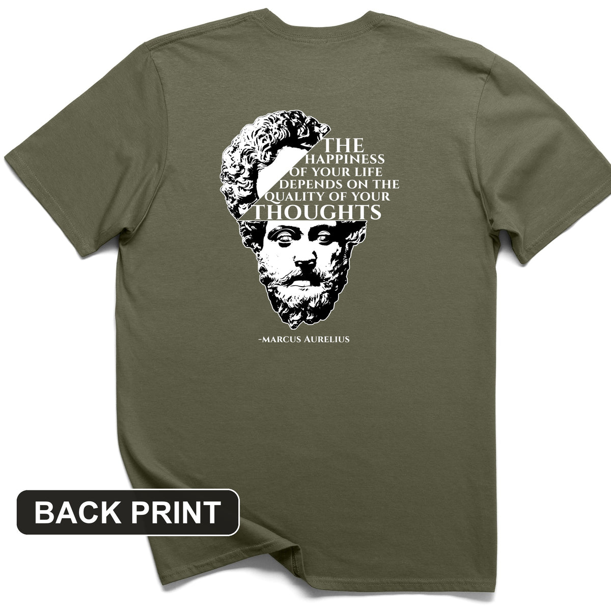 Marcus Aurelius Back Print T-Shirt