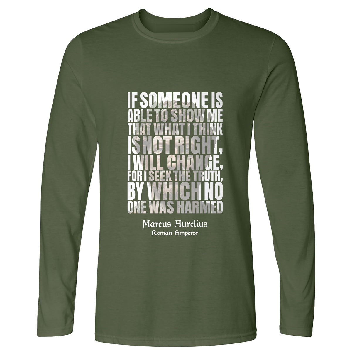 Marcus Aurelius Quote Long Sleeve T-Shirt
