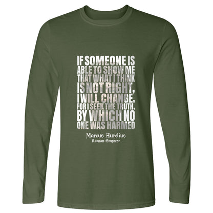 Marcus Aurelius Quote Long Sleeve T-Shirt