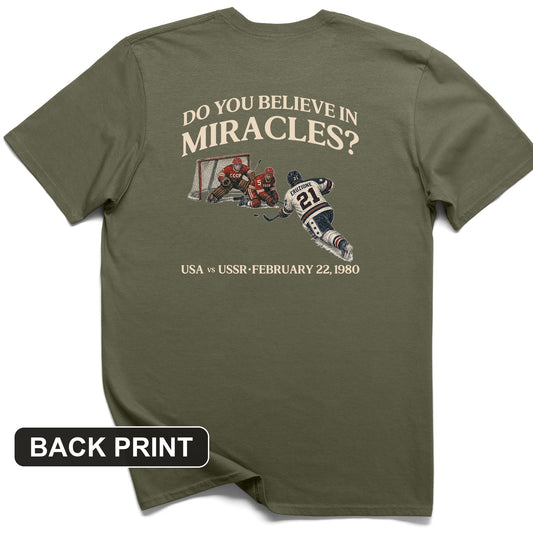 Miracle on Ice Back Print T-Shirt