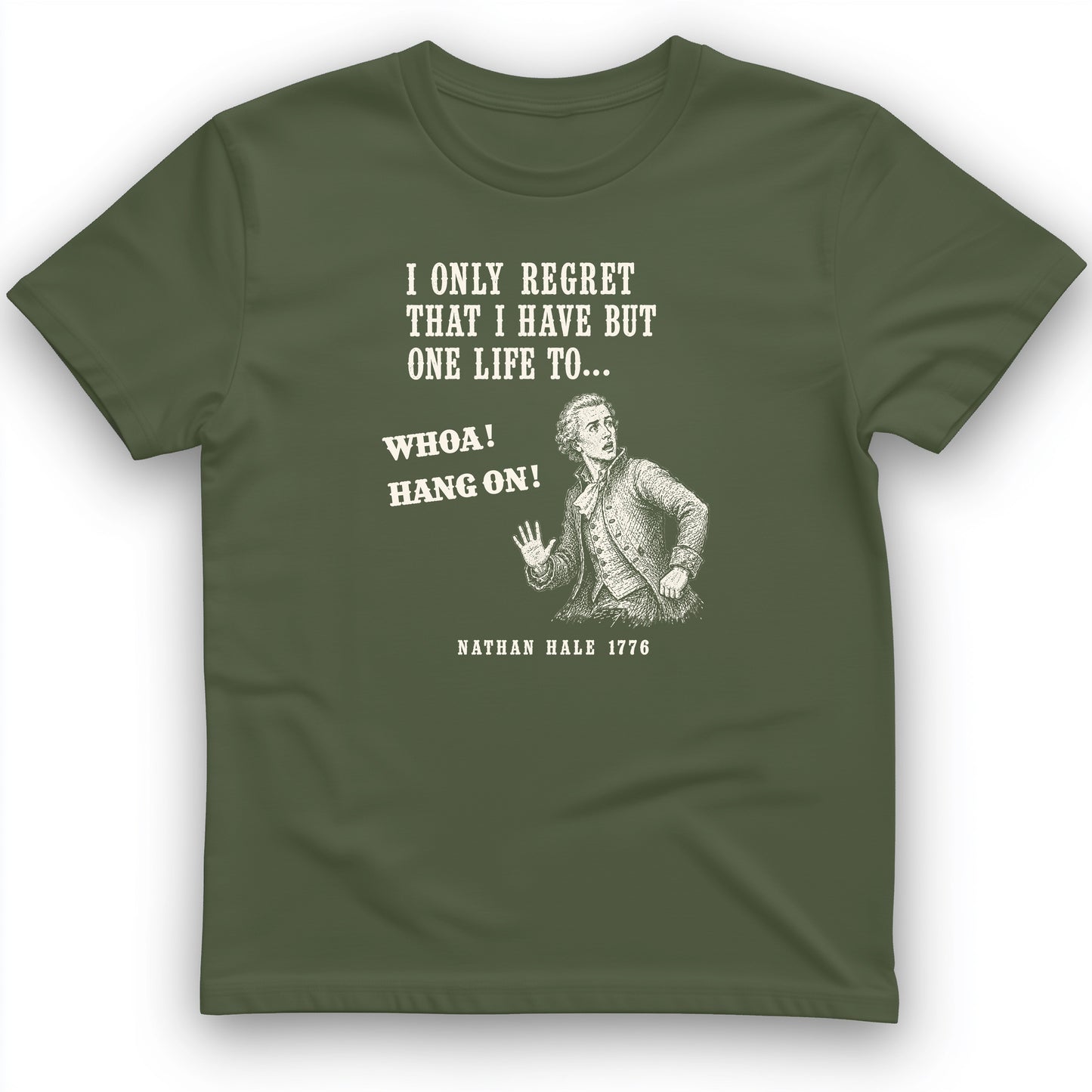 Nathan Hale Whoa Hang On T-Shirt