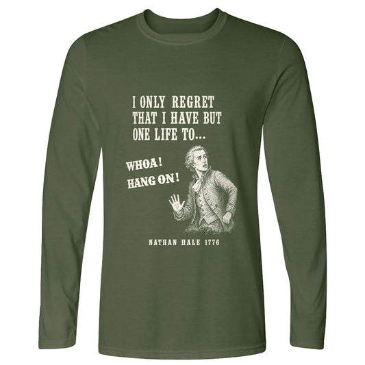 Nathan Hale Whoa Hang On Long Sleeve T-Shirt