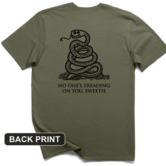 No One's Treading On You, Sweetie Back Print T-Shirt