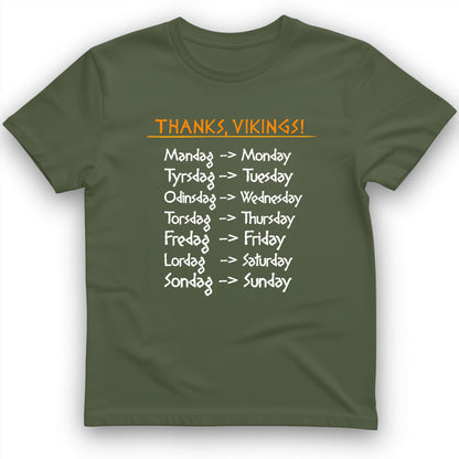 Nordic Gods Days Of The Week T-Shirt