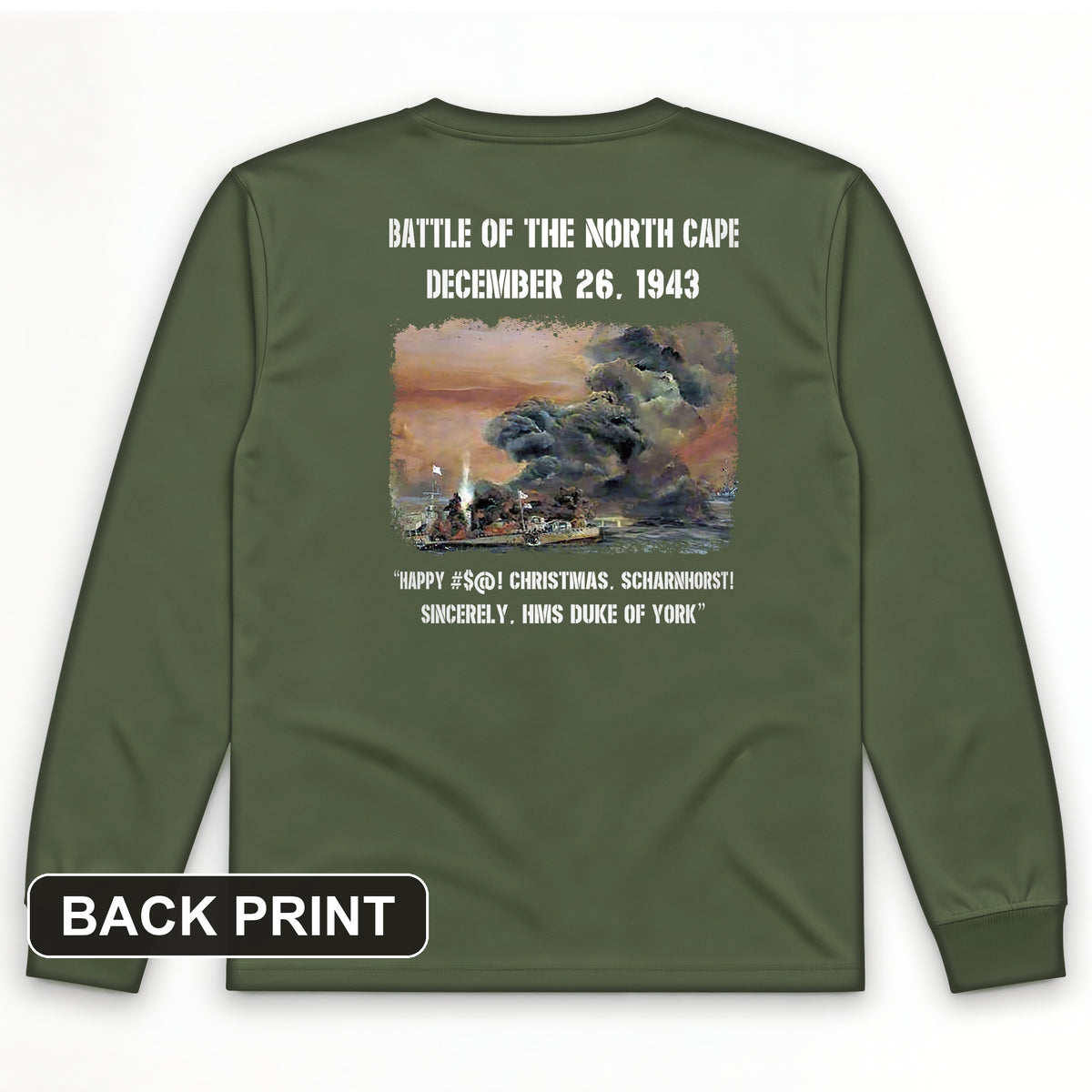 North Cape Back Print Long Sleeve T-Shirt
