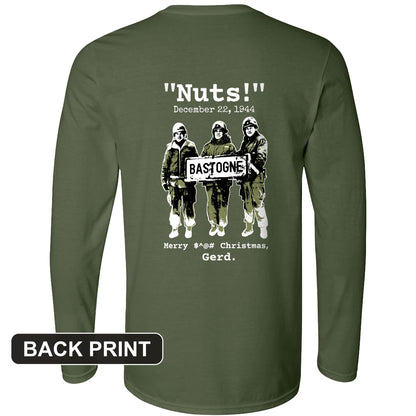 Nuts Back Print Long Sleeve T-Shirt