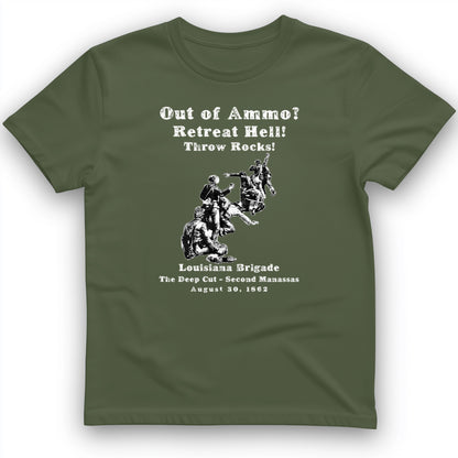Out Of Ammo Throw Rocks T-Shirt