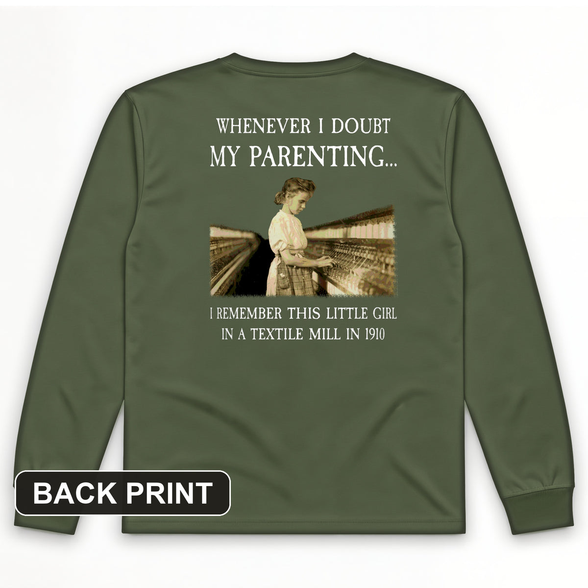 Parenting Back Print Long Sleeve T-Shirt