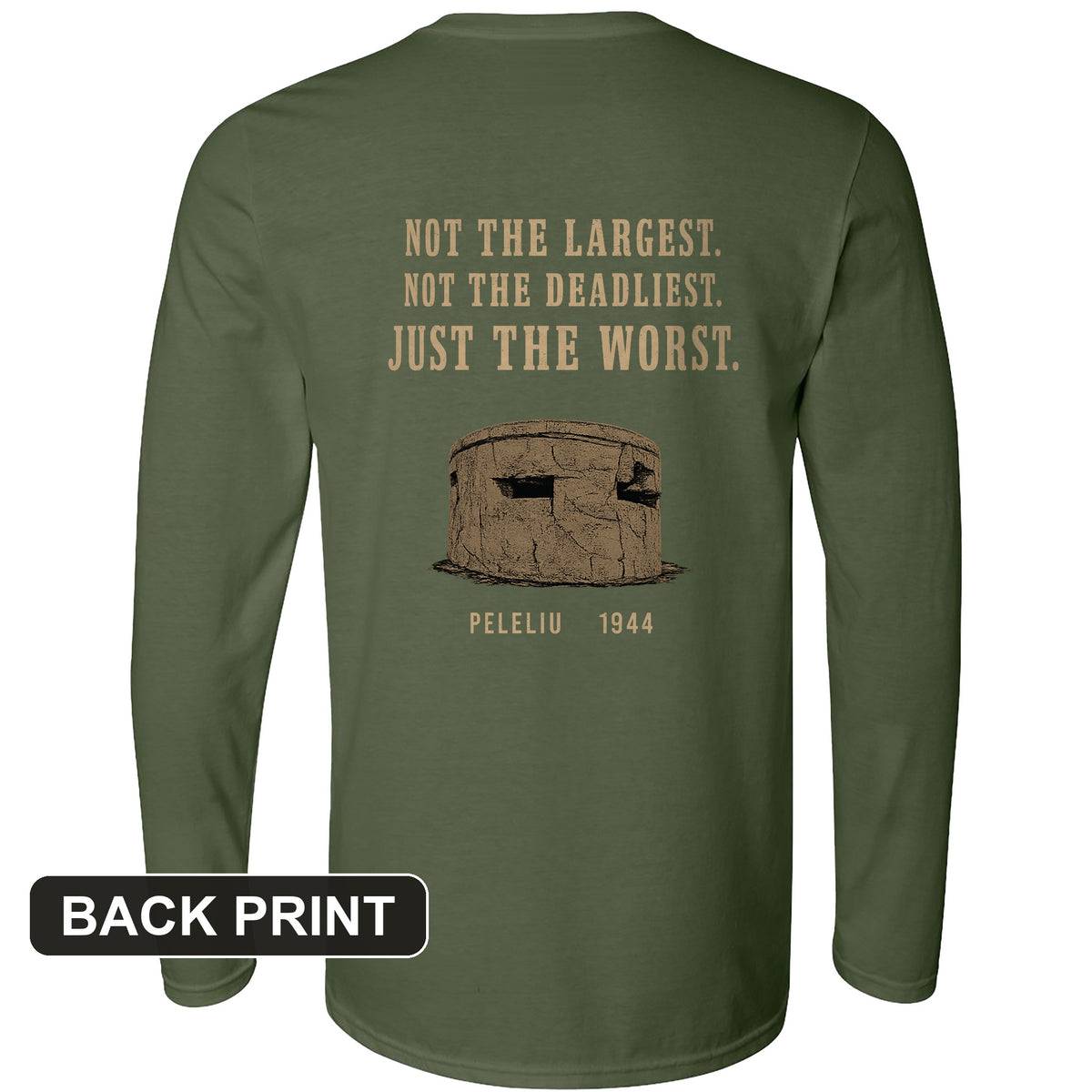 Peleliu Back Print Long Sleeve T-Shirt